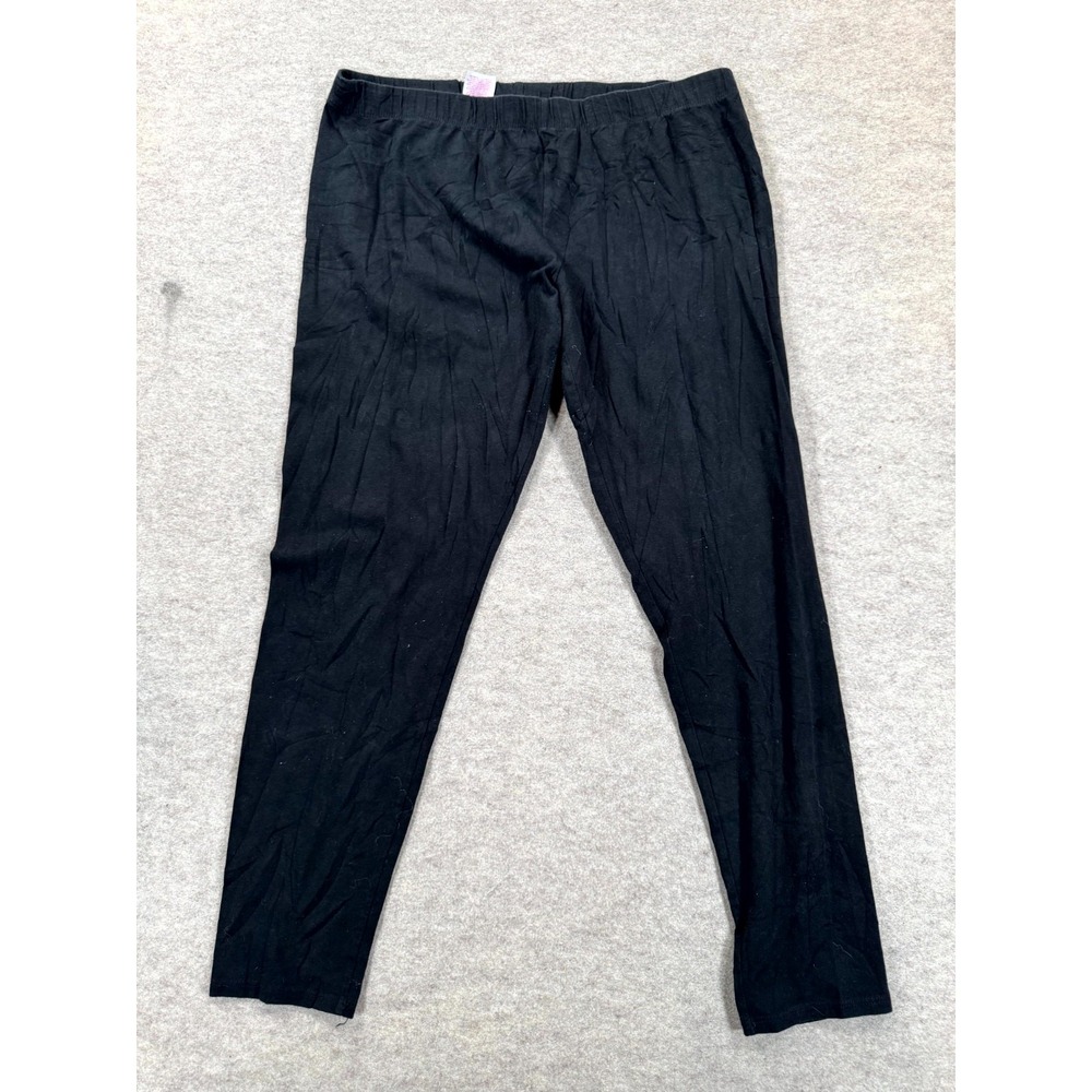 No Boundaries Cropped Leggings Womens XL (15-17) Black Cotton Stretch Mid Rise